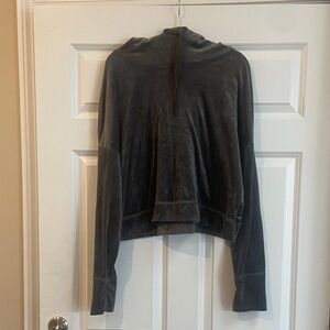 🧡 Women’s Offline by AERIE cropped hooded velour sweatshirt